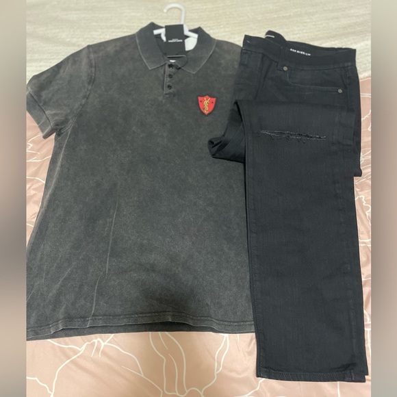 Men YSL Shirt and Jeans